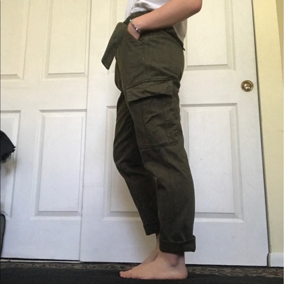 PacSun Olive Green Cargo Pants - Picture 2 of 4
